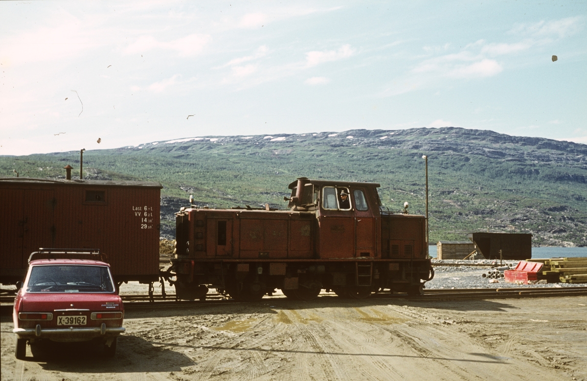 Sulitjelmabanens diesellokomotiv ODIN i Lomi