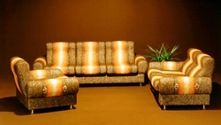 Salong. Sofagruppe med sofa og lenestol.