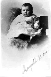 Portrett av liten hjerteknuser, Margrethe 1/2 år