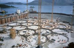 Anleggsområdet til Norwegian Contractors i Jåttåvågen ved St