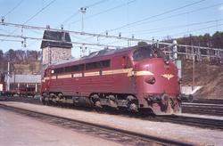 Diesellokomotiv Di 3 641 på Dombås stasjon