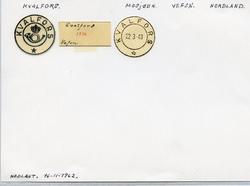 Stempelkatalog Kvalfors, Mosjøen, Vefsn kommune, Nordland