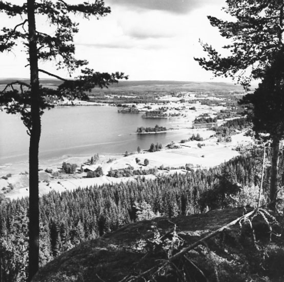 Utsikt från Skallberget över Fryksändebygden.