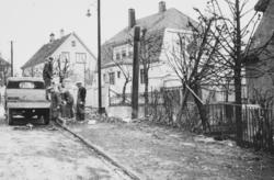 Ødeleggelser etter tyskernes bombing ved Frøen i Oslo 9. apr