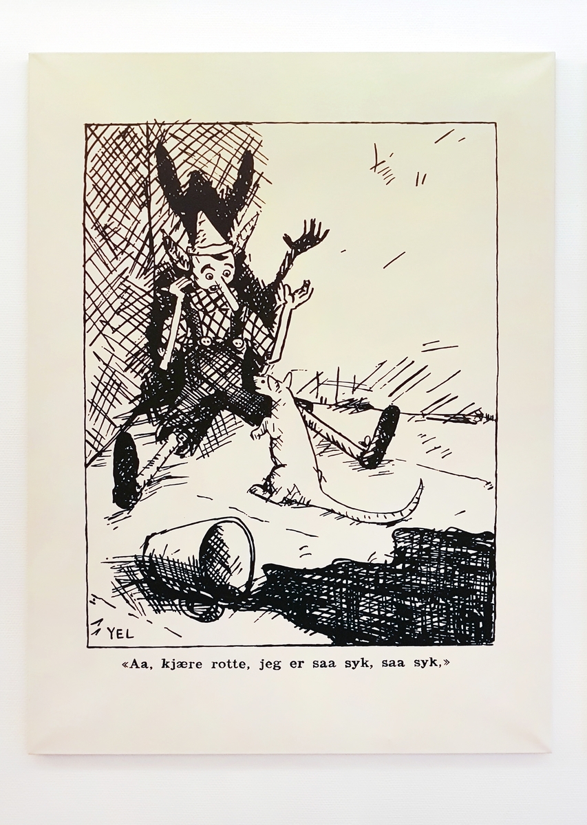 "Pinockio og hans forundelige reise kap. XXXII" er en serie malte tegninger som etterligner illustrasjonsstilen til Margrethe Munthes oversettelse av Pinockio fra 1921. Ser man etter, kan arbeidet forstås som en sidekommentar til det medisinske fagfelt og moral.
