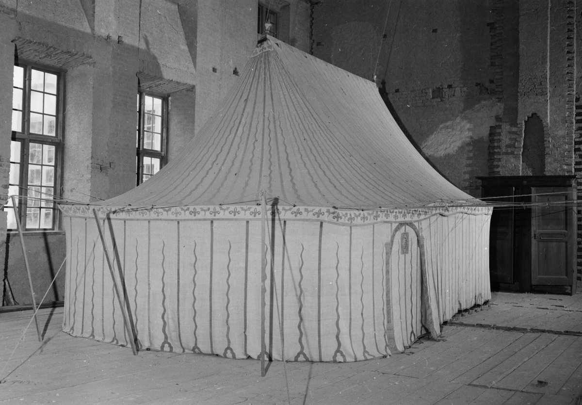 Skoklosters slott, tält, Skoklosters socken, Uppland 1951