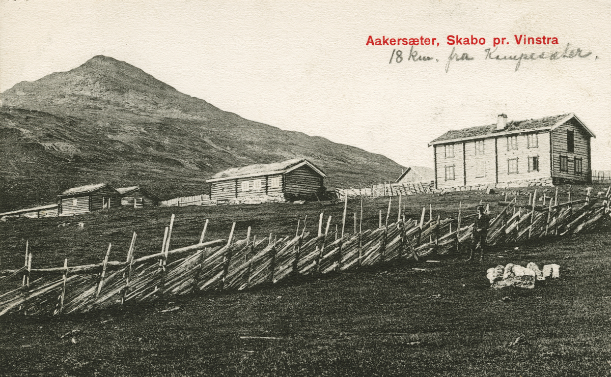Postkort:  Åkresætra i Skåbu