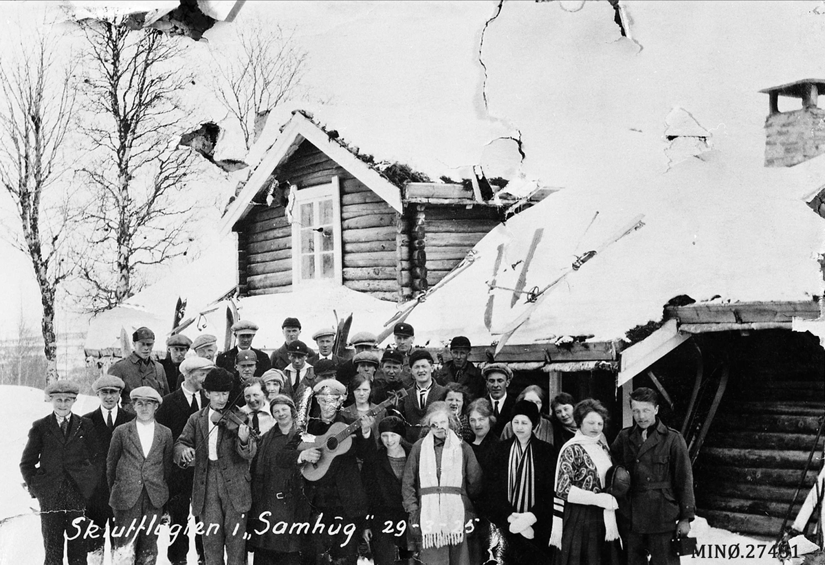 Skiutflukt i Ungdomslaget "Samhug" 29/3-1925