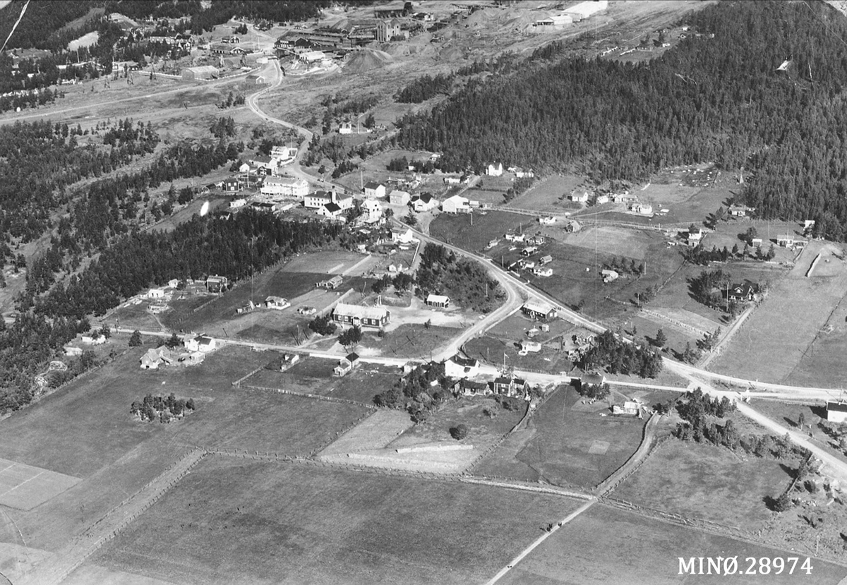 Folldal Verk og Folldal sentrum - Flyfoto - Anno Musea i Nord ...
