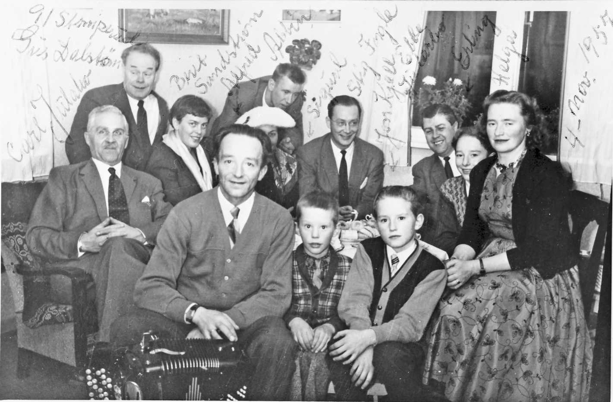 Familien til Alfred Moen og Sverige-besøk