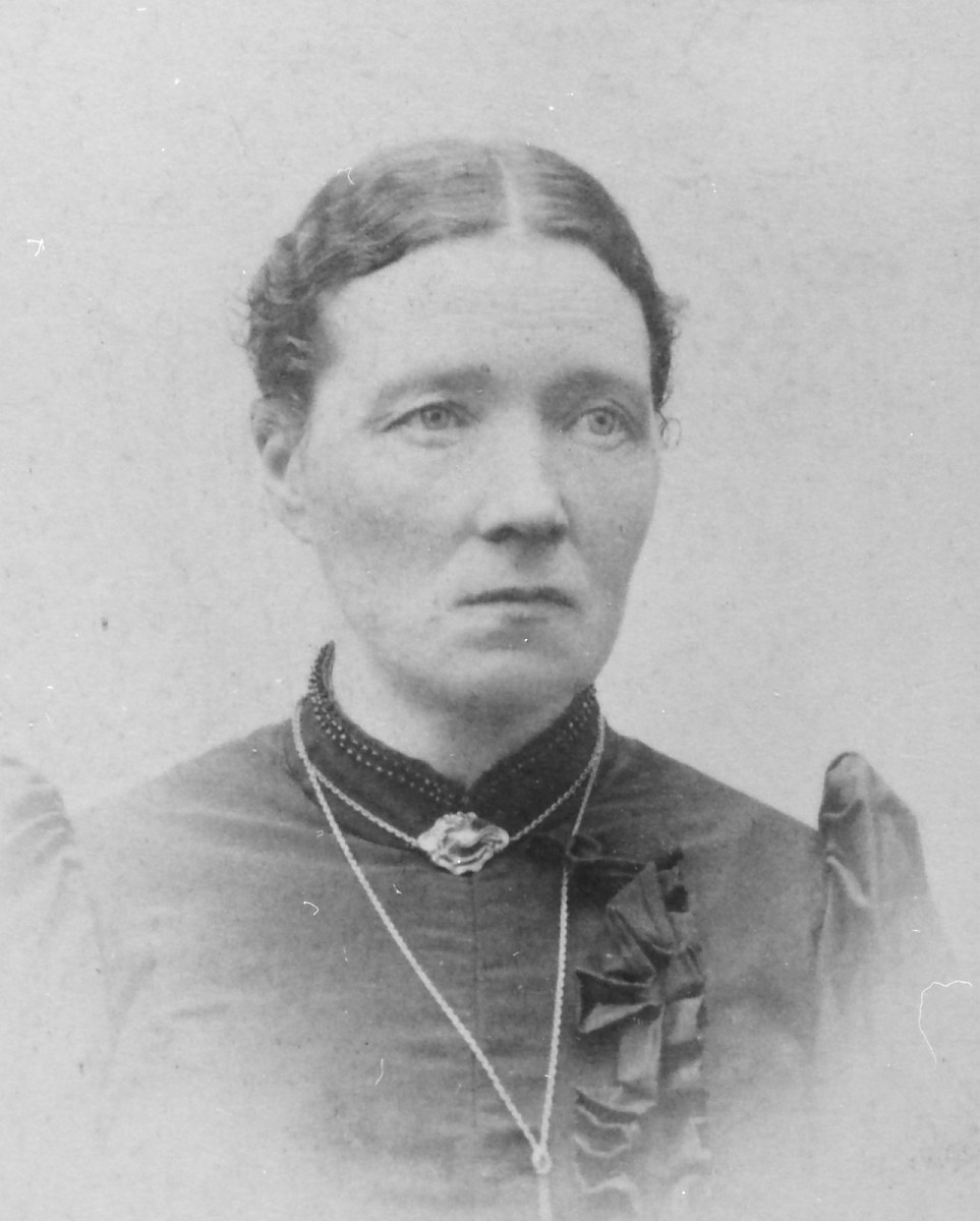 Marthea Balstad, f. Myhre. (1847-1928). Var gift med Hans Svendsen Balstad. Mor til Stein Balstad