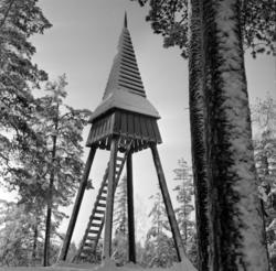 Østmarka: Klokketårnet til Østmarkskapellet ligger midtveis 