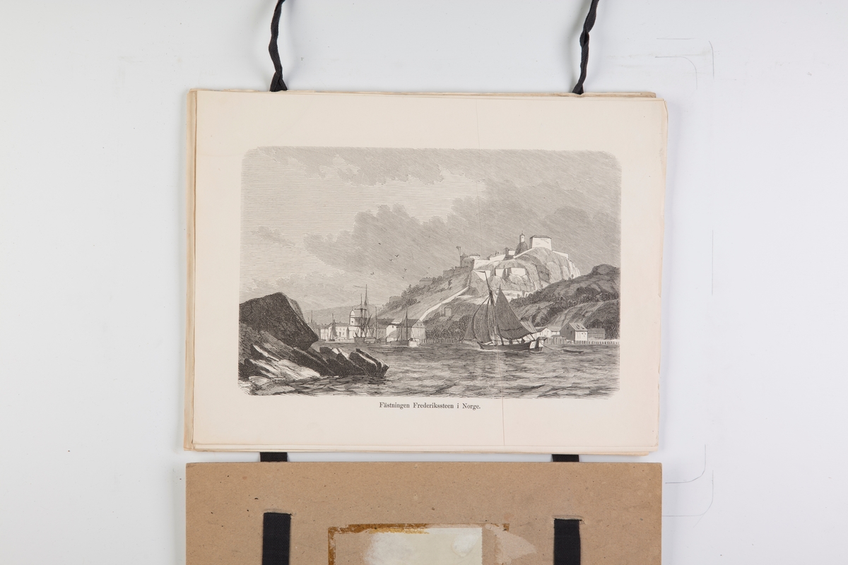12 landskapsprospekter fra serien "Prospekter fra Norge, Sverige og Danmark, Kbh. 1858