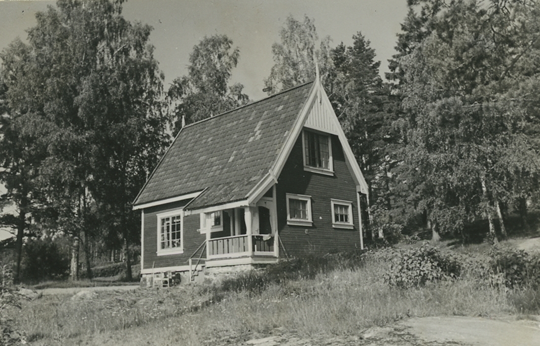Exteriör. Lugnet,, Skogshem byggd år 1909, numera rivet.
