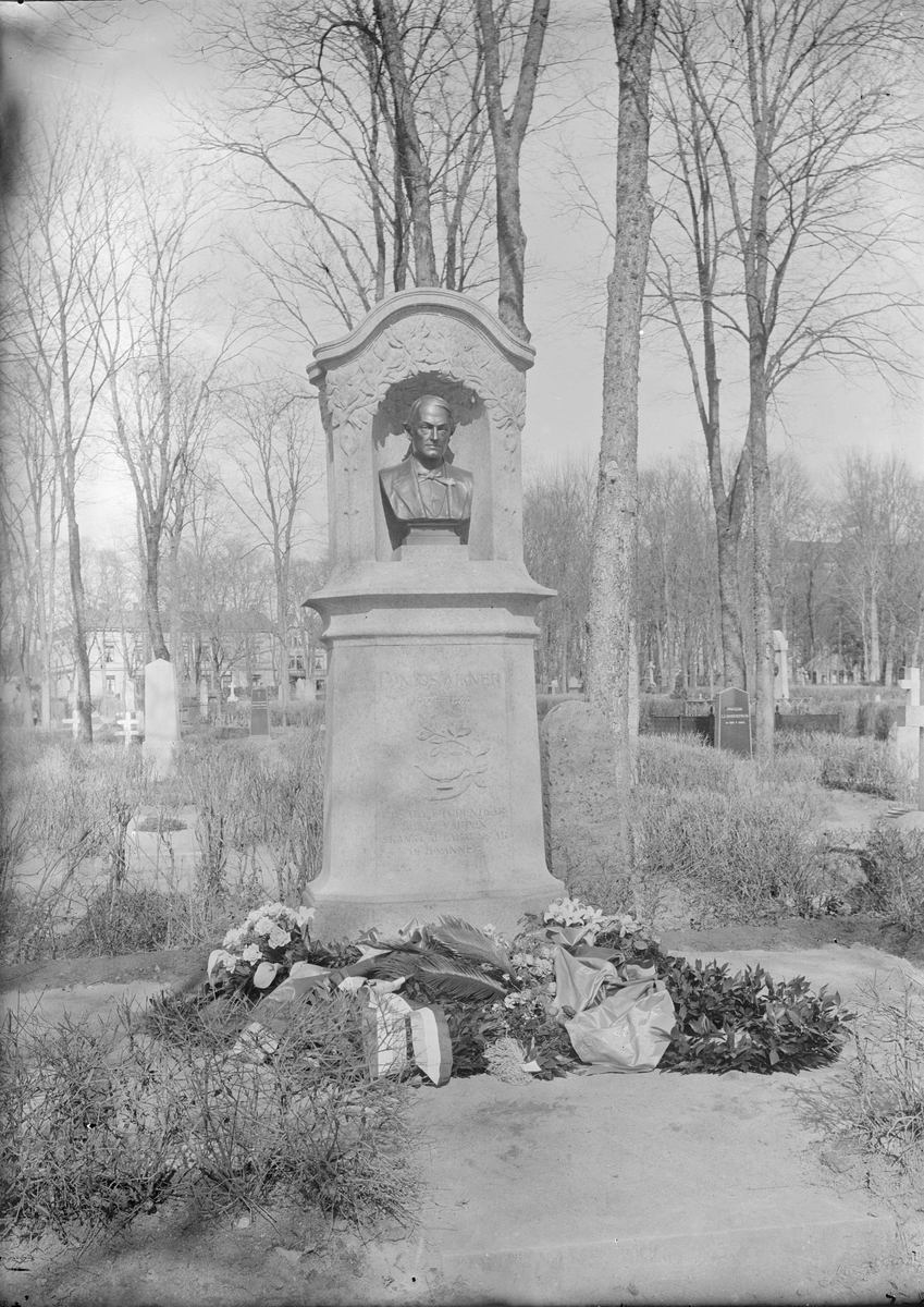 Pontus Wikners grav, Uppsala gamla kyrkogård, Uppsala