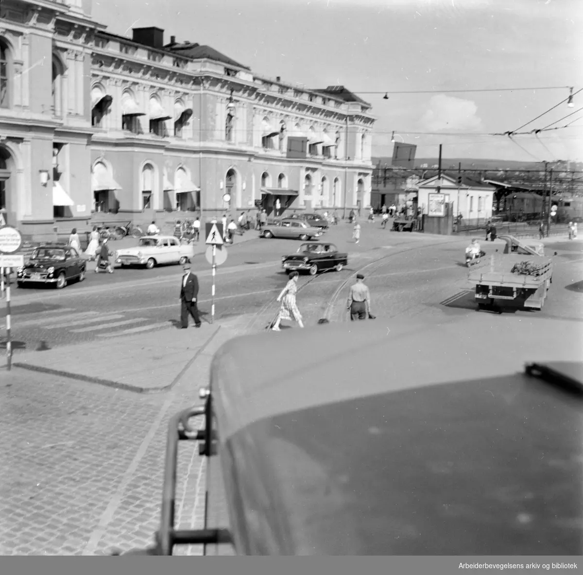 Havnebanen Oslo Ø. - Oslo V. Juli 1958