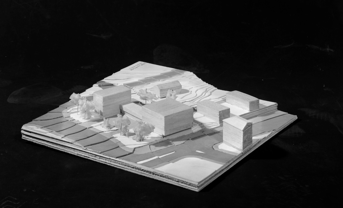 Arkitektmodell av Ilen menighets sykehjem