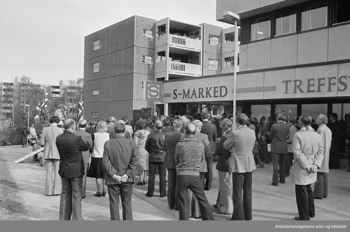 S-marked - butikken på Lindeberg. September 1976