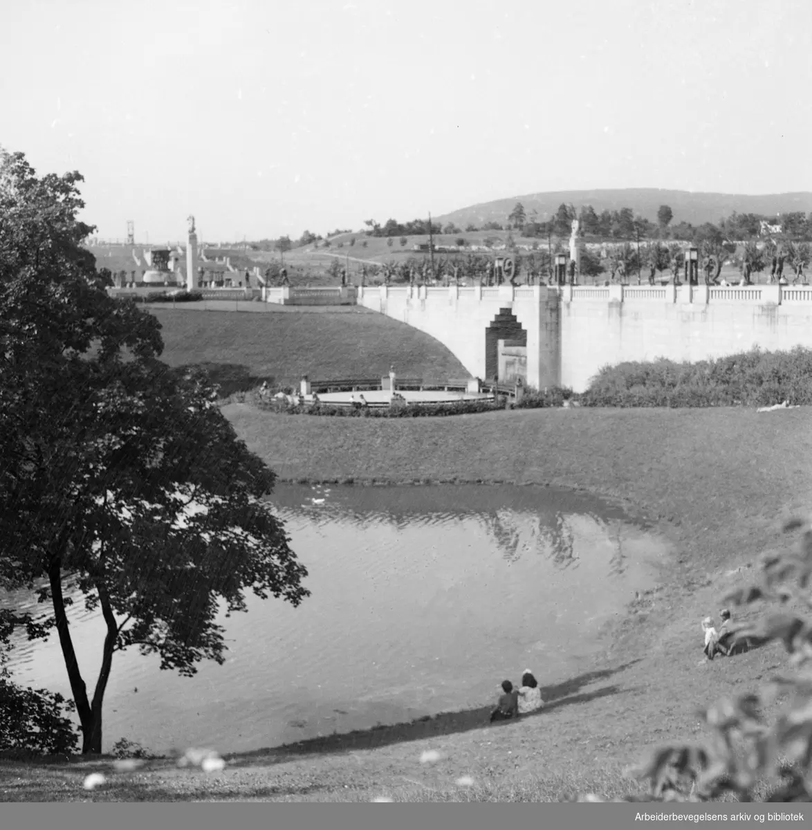 Frognerparken. Juli 1947