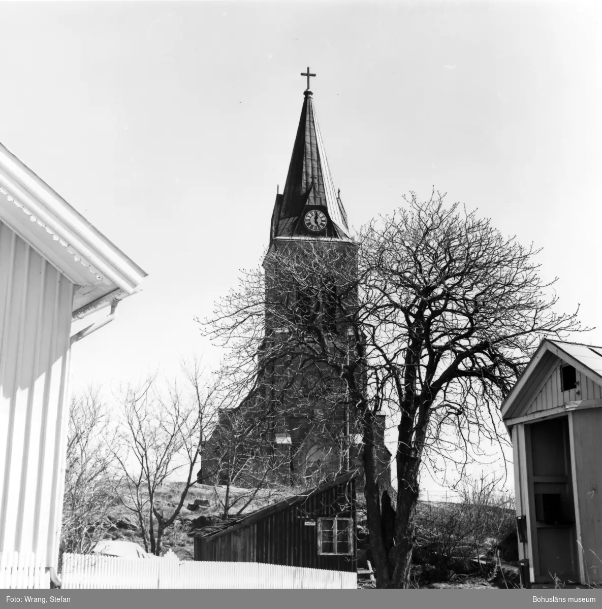 Text till bilden:"Fjällbacka kyrka. Från väster".