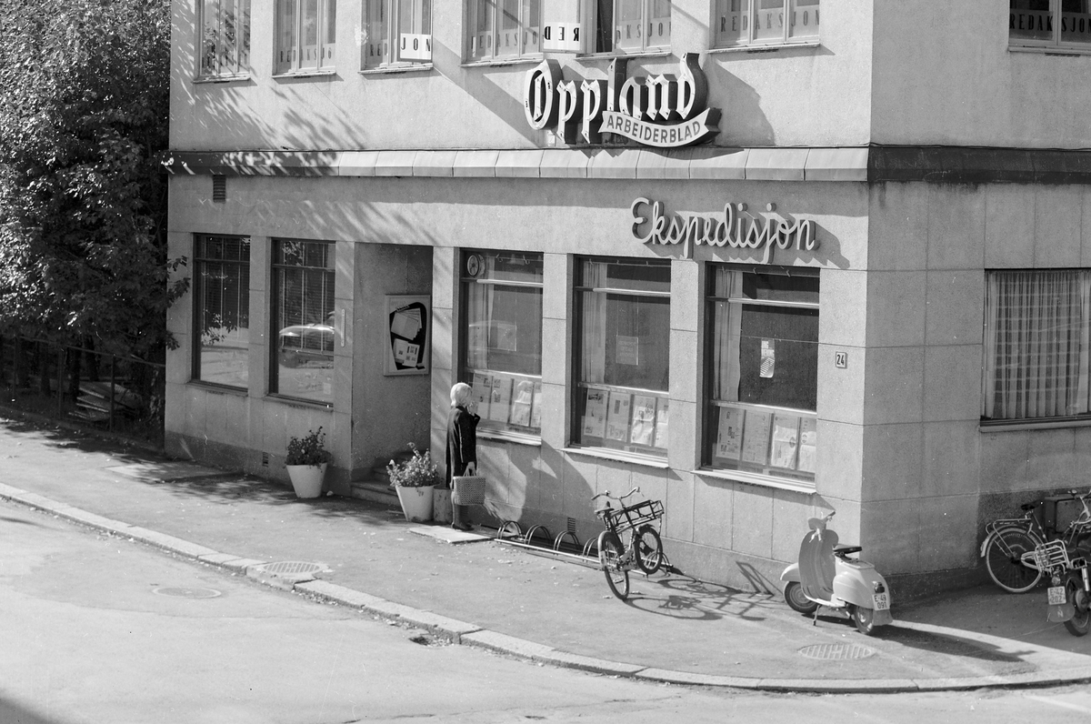 Oppland Arbeiderblad i Øvre Torvgate 1965
