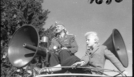 Regementets Dag 1956, A 6, Jönköping. Rocksjövallen, överstelöjnant Walter Lundqvist.
