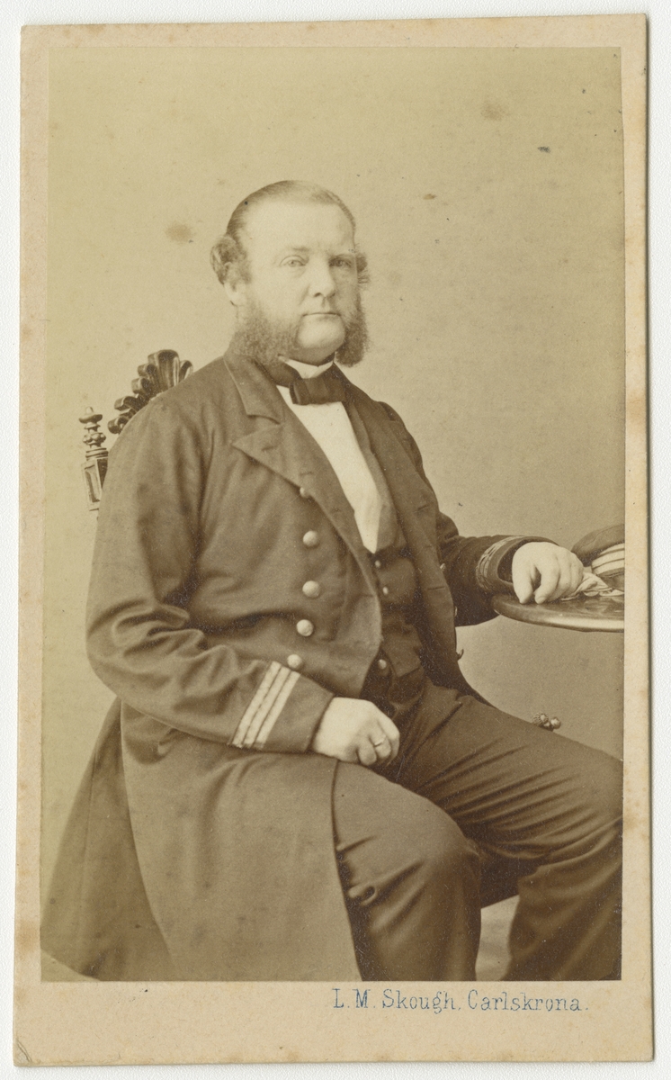 Porträtt av Carl Adam Wachtmeister, officer vid Flottan.