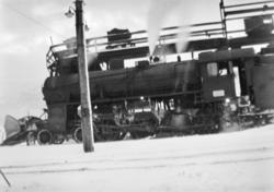 Damplokomotiv type 31b nr. 419 på Bergen stasjon.