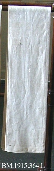 Håndkle fra soveværelsemøblement, Henrik Ibsens leilighet i Arbiensgate.