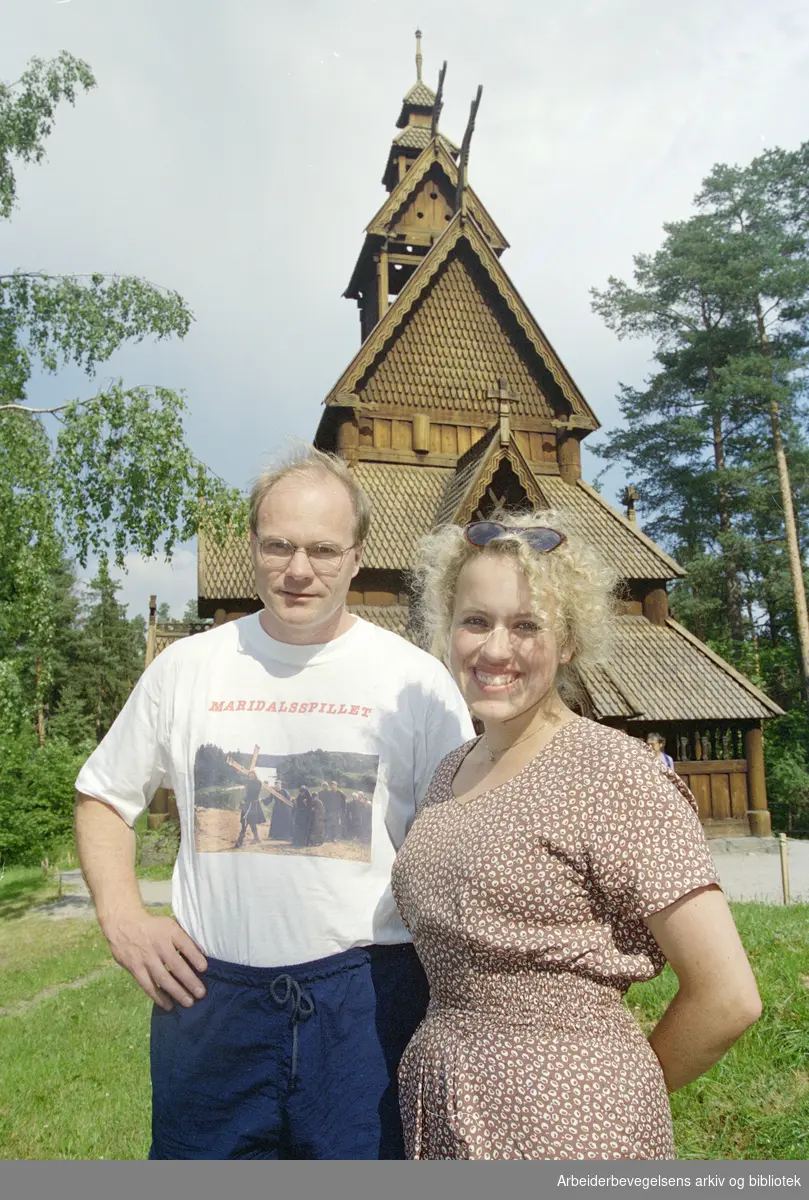 Bygdøy Folkemuseum. Tor Øysten Olsen og Kristin Bliksrud Aavitsland. 26. juli 1996