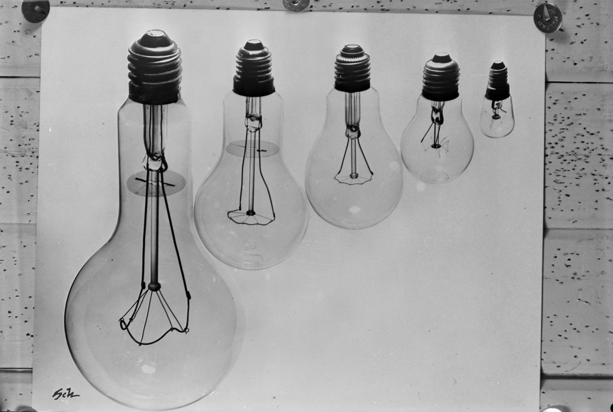 Lyspærer fra Norsk Elektrisk Glødelampe fabrikk A/S (Noreg lampen)