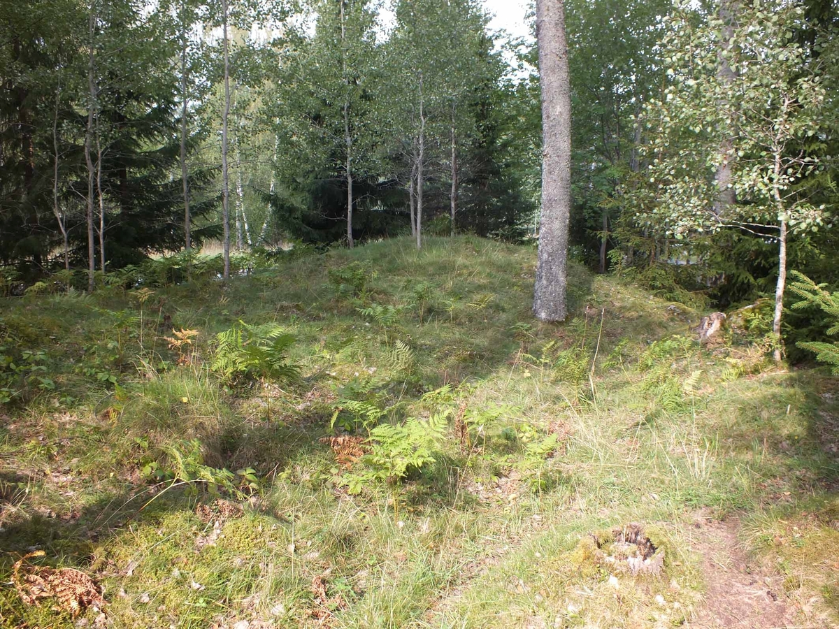 Arkeologisk schaktningsövervakning, största gravhögen inom 1:101 ligger i nordvästra delen, Hydinge, Ununge socken, Uppland 2018