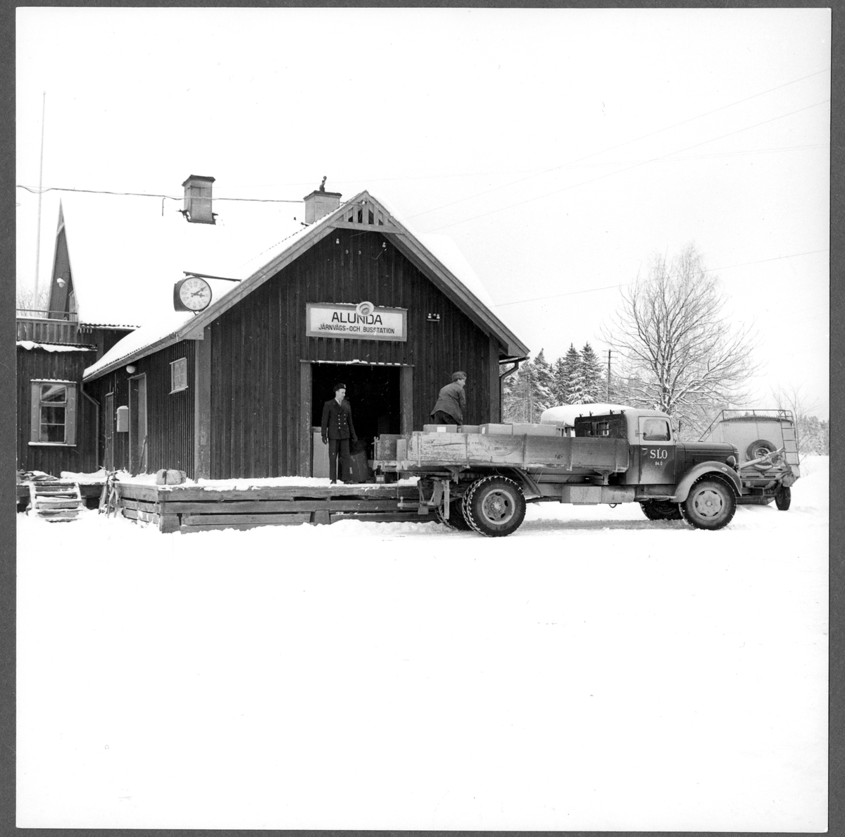 Nedläggningen av bandelen Alunda-Faringe 1/2 1960.