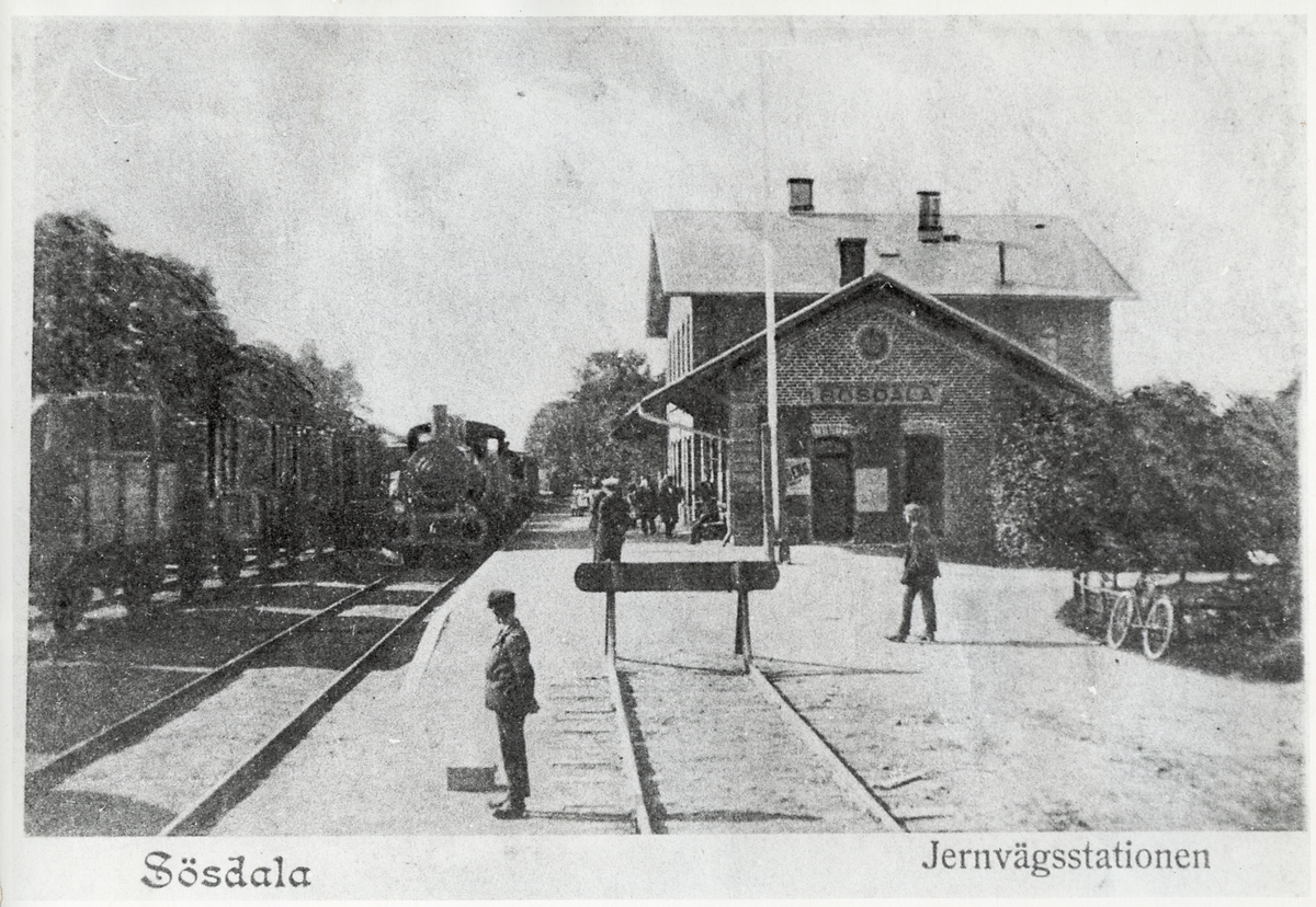 Sösdala station
En- och enhalvvånings stationshus i tegel, byggt 1863