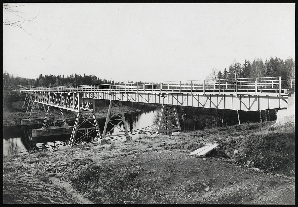 Järnvägsbron över Norsälven på linjen mellan Kil-Fagerås.