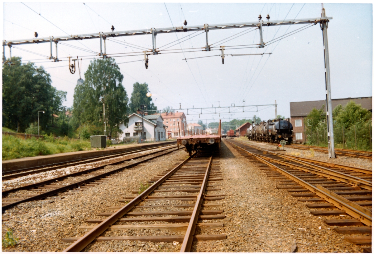 Avesta station omkring år 1972.