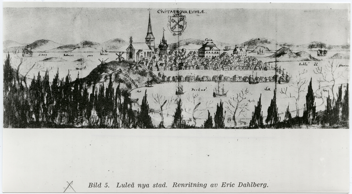 Luleå stad på 1690-talet.