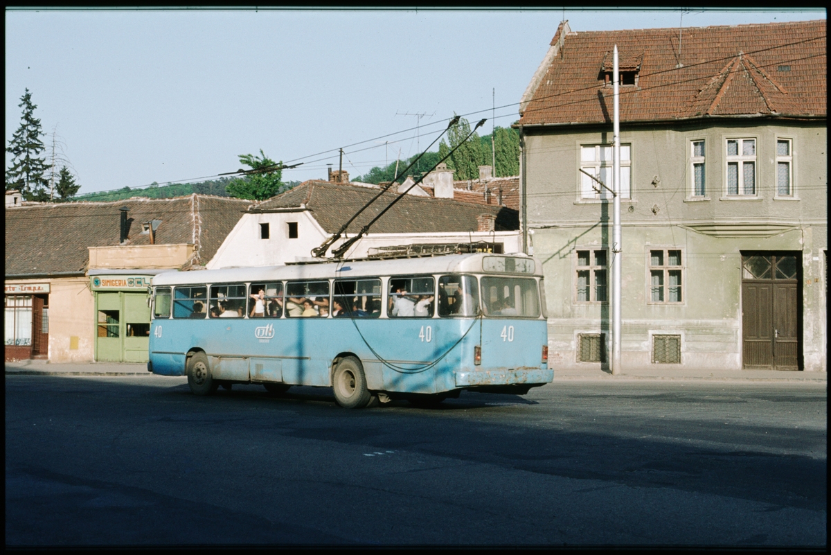 Trådbuss i Brasov, Rumänien.