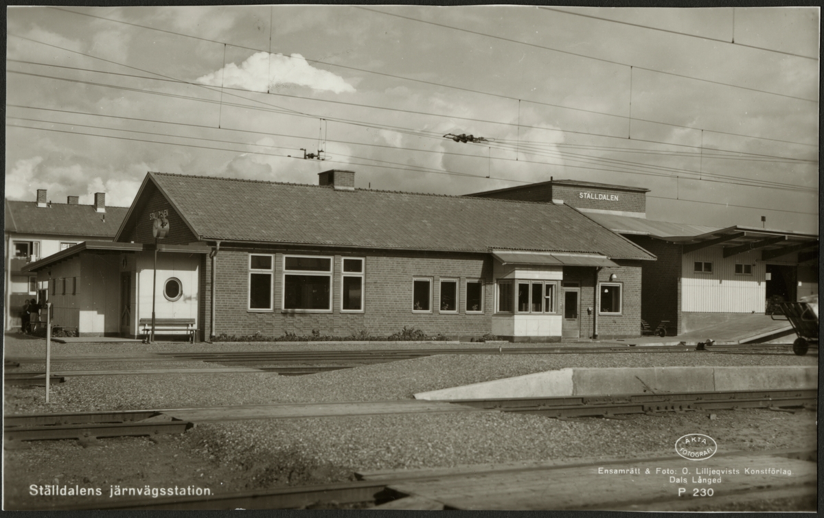 Ställdalen stationshus. - Järnvägsmuseet / DigitaltMuseum