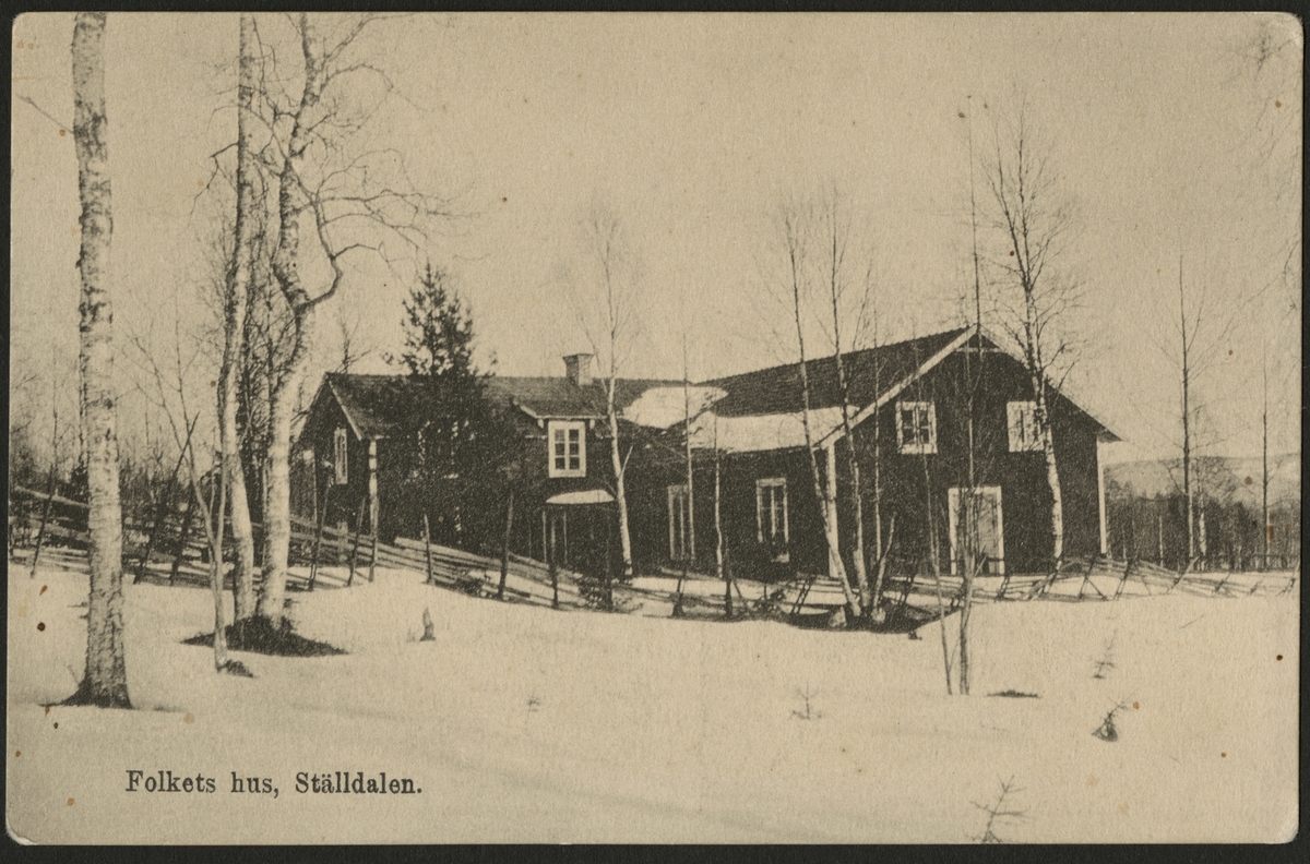 Folkets Hus i Ställdalen. - Järnvägsmuseet / DigitaltMuseum