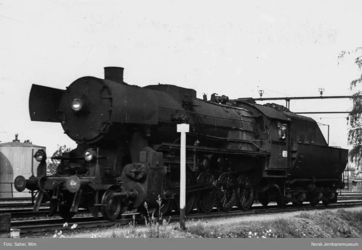 Damplokomotiv type 63a nr. 5573 ved "Haven".