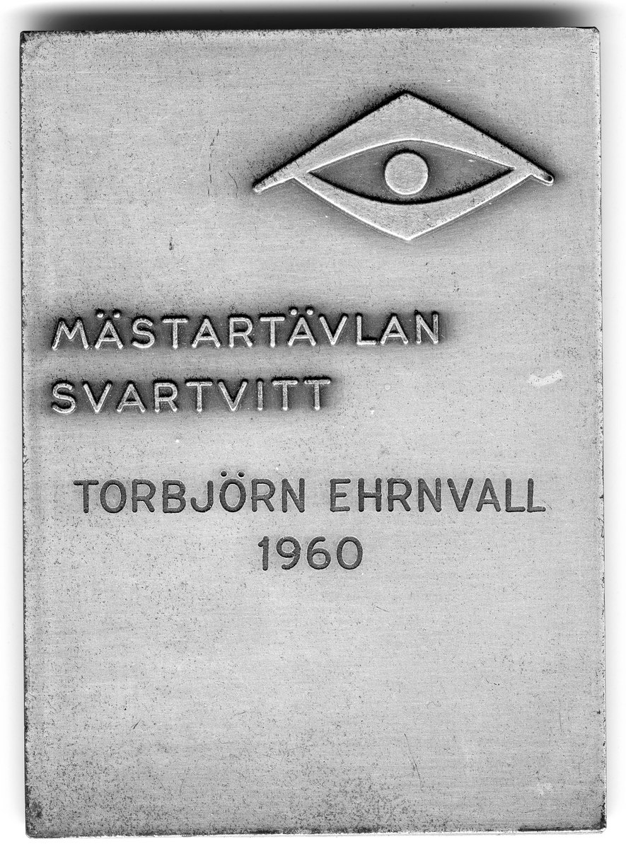 Plakett - Mästartävlan Svartvitt 1960