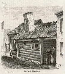 Et hus i Pipervigen [xylografi]