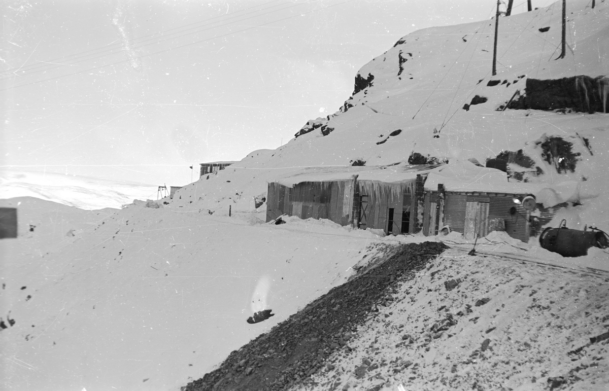 Vasskraftutbygging i Tyssedalsfjellet på 1960-talet.