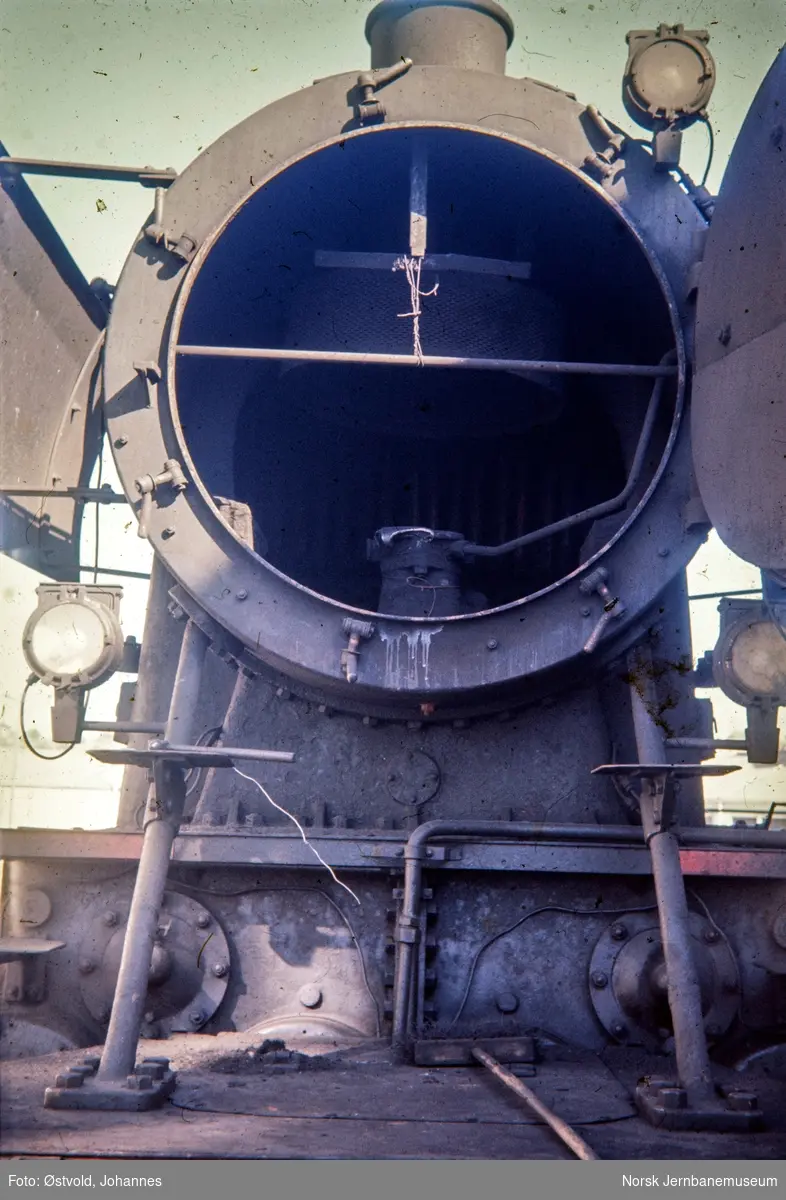 Damplokomotiv type 30a nr. 274, røykskapet.