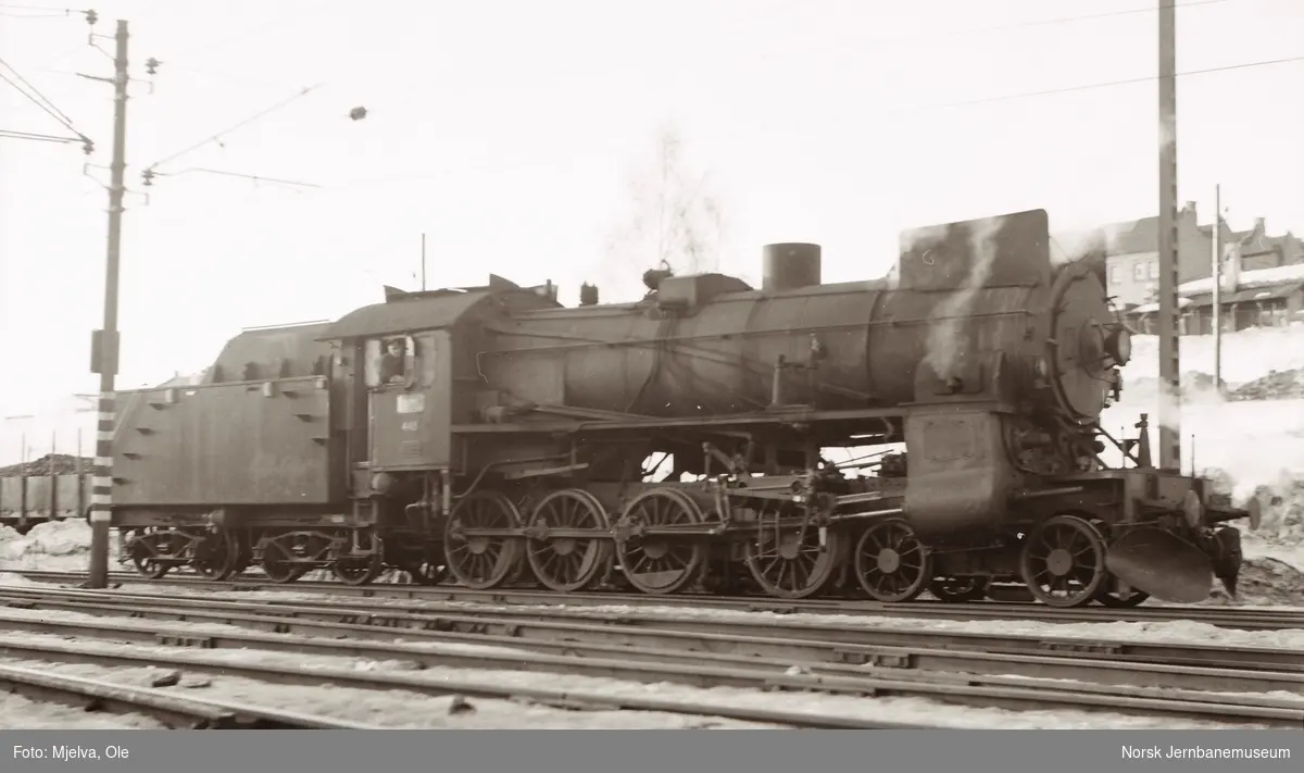Damplokomotiv type 31b nr. 448 i Lodalen i Oslo.