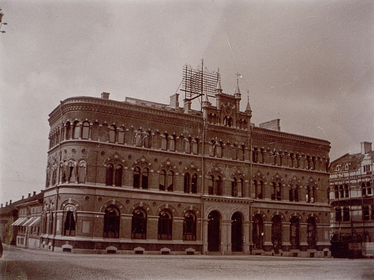 Borås telefonstation år 1895. Exteriör.