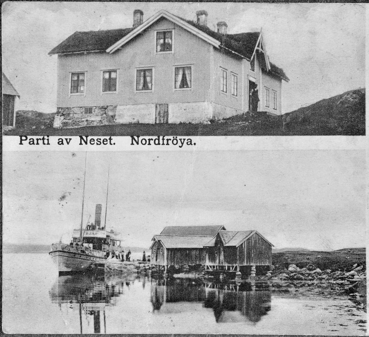 Postkort fra Neset / Nesset på Nord-Frøya, Frøya.