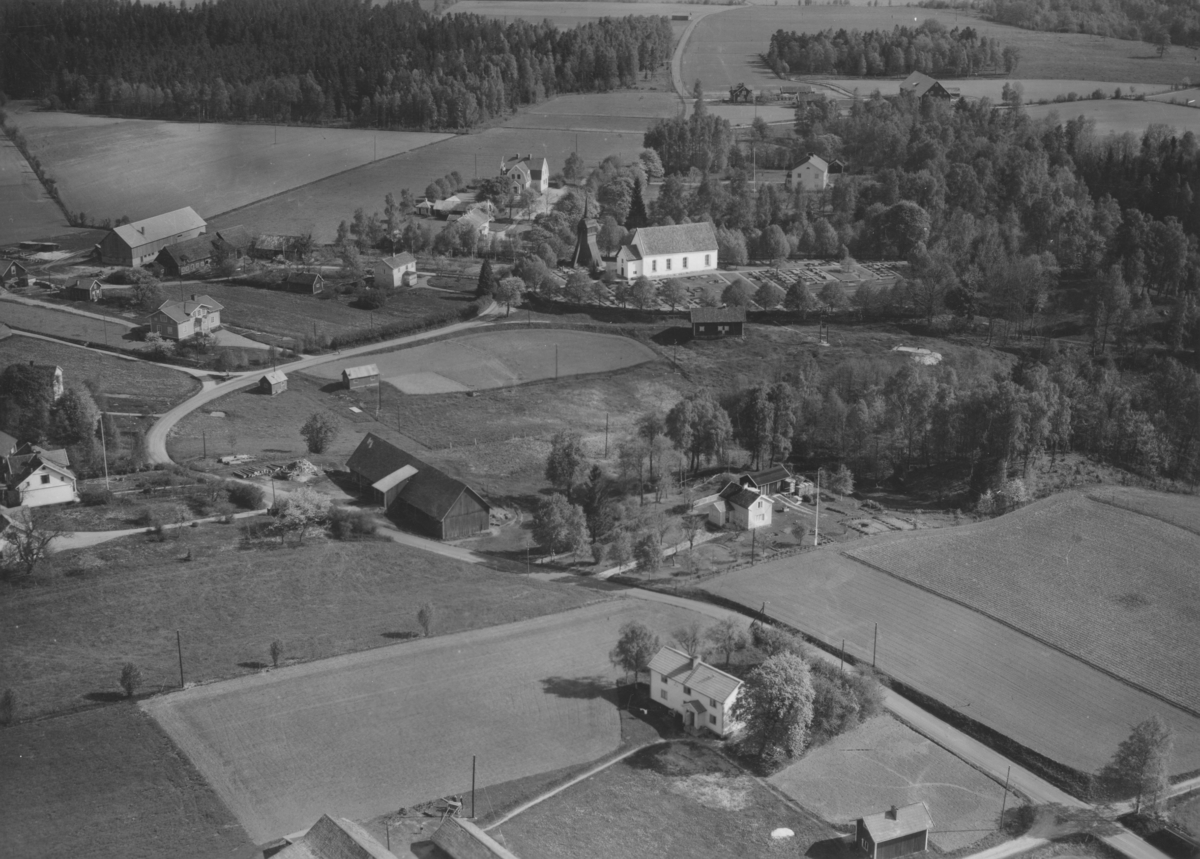 Flygfoto över Sandseryd i Jönköping. Nr R 589