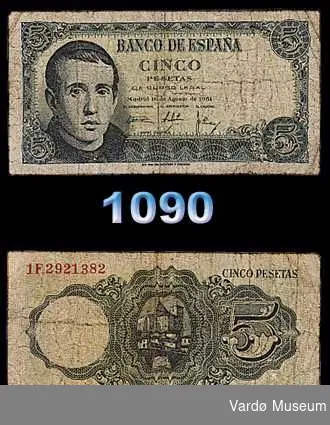 5 pesetas. Spania.